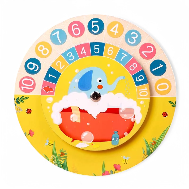 Wooden Montessori Time Learning Clock