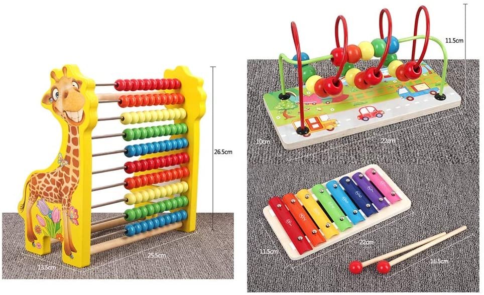 Three-in-One Giraffe Calculation Frame Eight-Tone