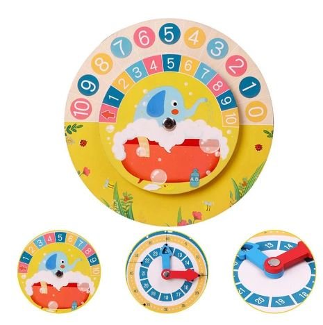 Double Sided - Math Counting Learning & Clock