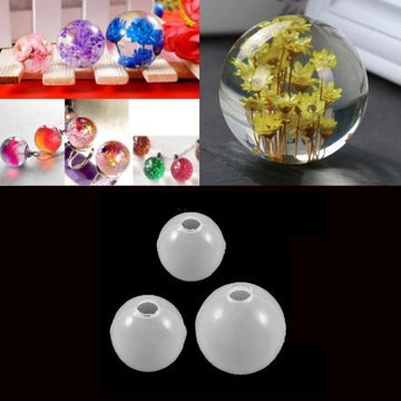 3 Pcs Large Hole Sphere Ball Epoxy Mold Silicone
