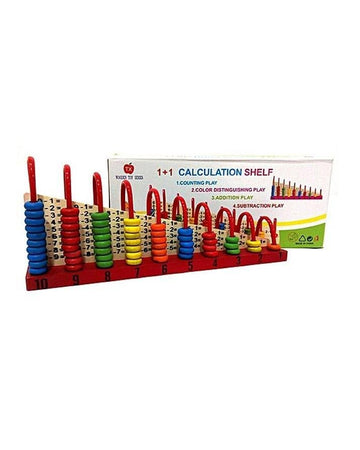 Wooden Calculation Learning Shelf