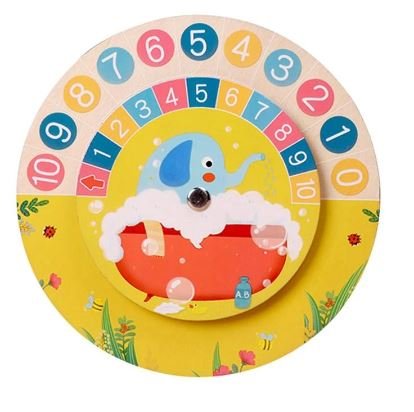 Double Sided - Math Counting Learning & Clock