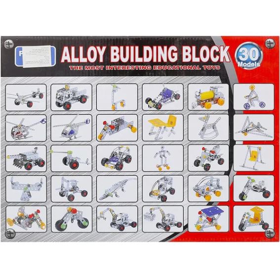 25 Models Alloy Building Blocks