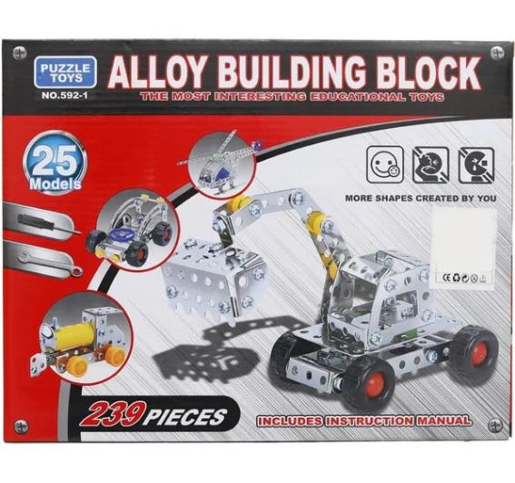 25 Models Alloy Building Blocks