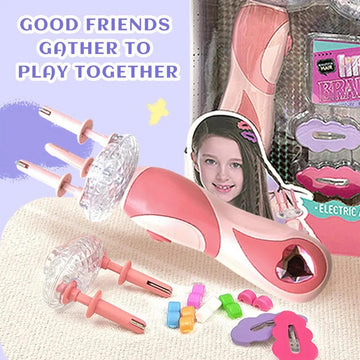 Kids Hair Beading Machine Creative DIY Hairstyle Toy for Girls