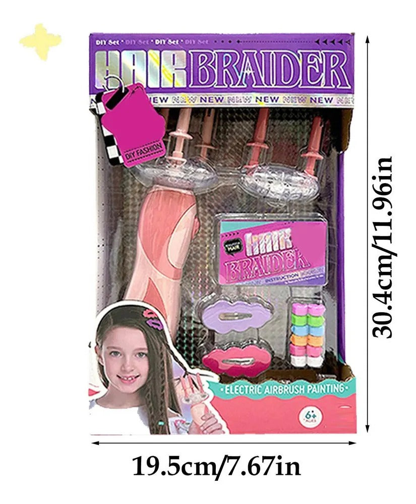 Kids Hair Beading Machine Creative DIY Hairstyle Toy for Girls