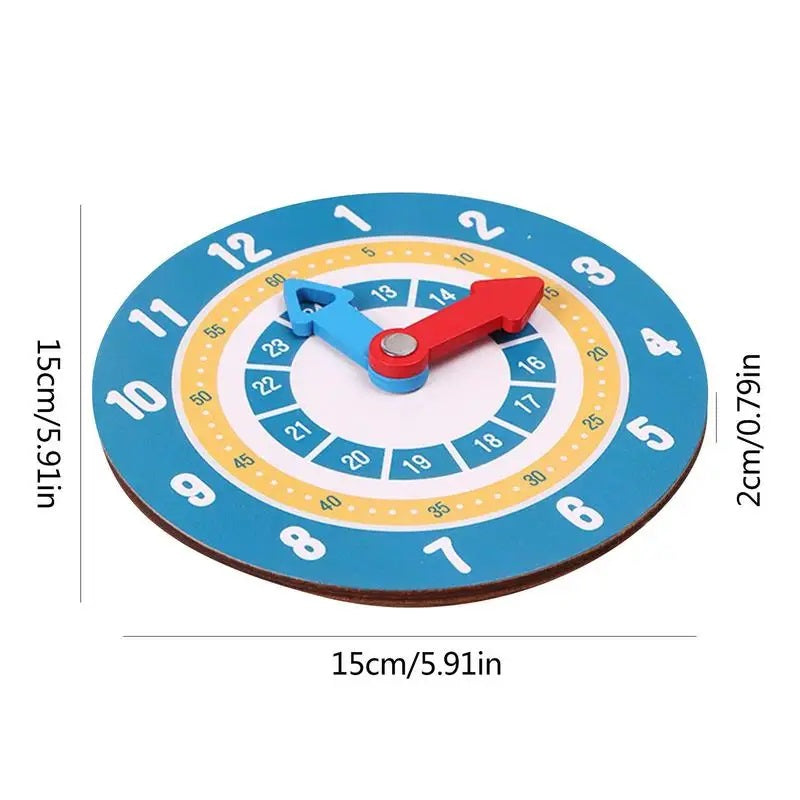 Wooden Montessori Time Learning Clock