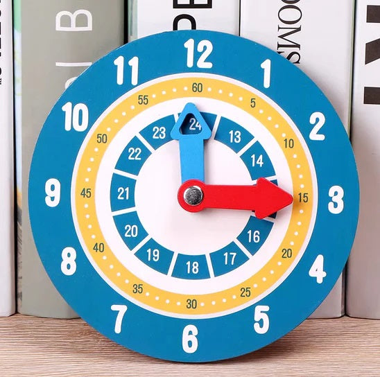 Wooden Montessori Time Learning Clock