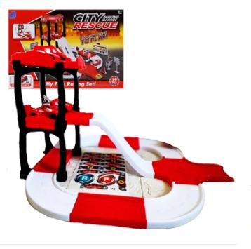 Fire Rescue City Parking Garage Set - 39 Pcs