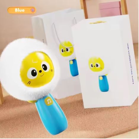 Kids' Plush Microphone Toy, Wireless Karaoke Microphone