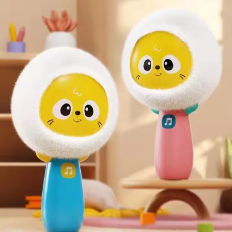 Kids' Plush Microphone Toy, Wireless Karaoke Microphone