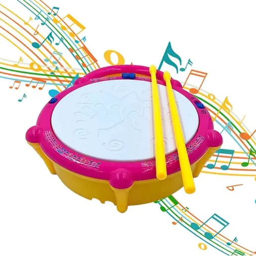 Flash Drum Musical Toy for Kids with Music and Lights
